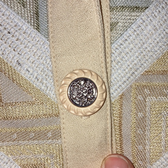 Joseph Ribkoff vintage yellow button up dress tee - Picture 5 of 7